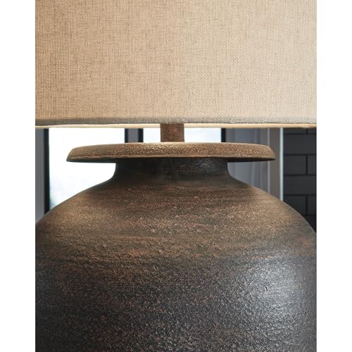 Carlenbury Retro Metal Table Lamp (Antique Brown / Table Lamp)