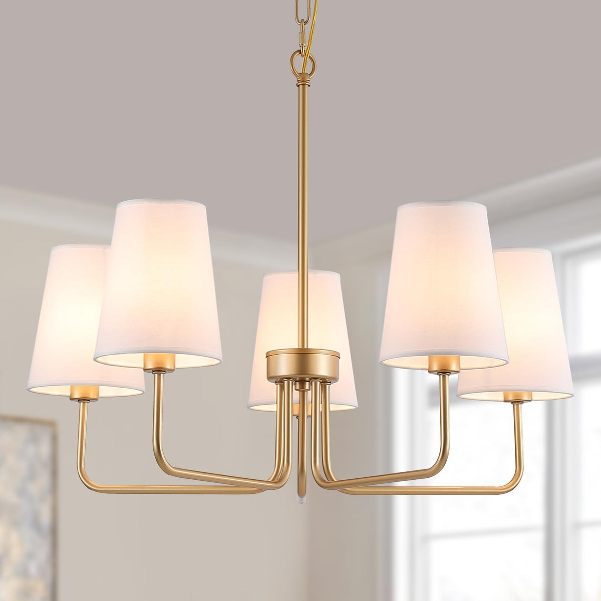 Farmhouse Chandelier (Gold)