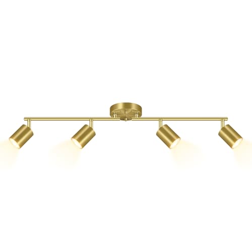 Gold LED 4 Light Track Lighting Kit (Gold)