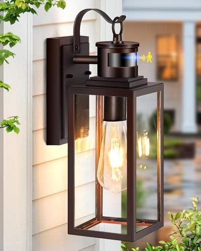 14" Upgrade Motion Lights for Outside (Oil-Rubbed Bronze / Motion Sensor 1 PACK)