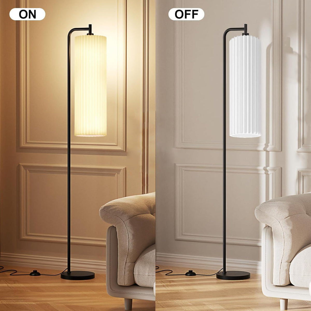 Drum Lamp Shade for Floor Lamps and Chandelier (15.7"x6.1"x6.1")