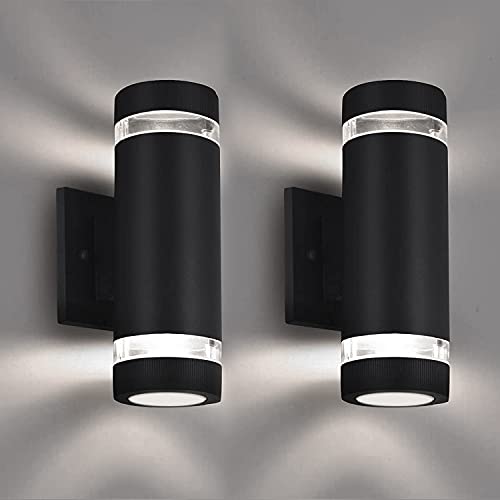Outdoor Wall Sconce Lights (Cylinder 2 Pack)