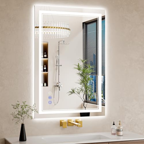 26"x38" Bathroom Mirror with Lights (26"L x 38"W)