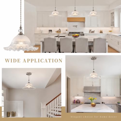 1 Pack Vintage Crystal Pendant Light Fixtures