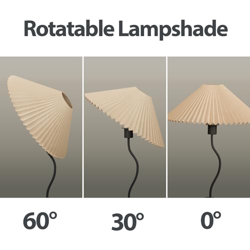 Small Pleated Table Lamp (Black)