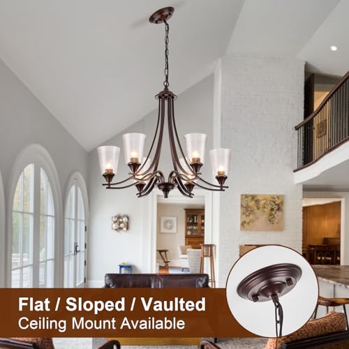 Oil Rubbed Bronze Chandeliers Antique Pendant Lights 6 (bronze-xl / xlarge-6 light)