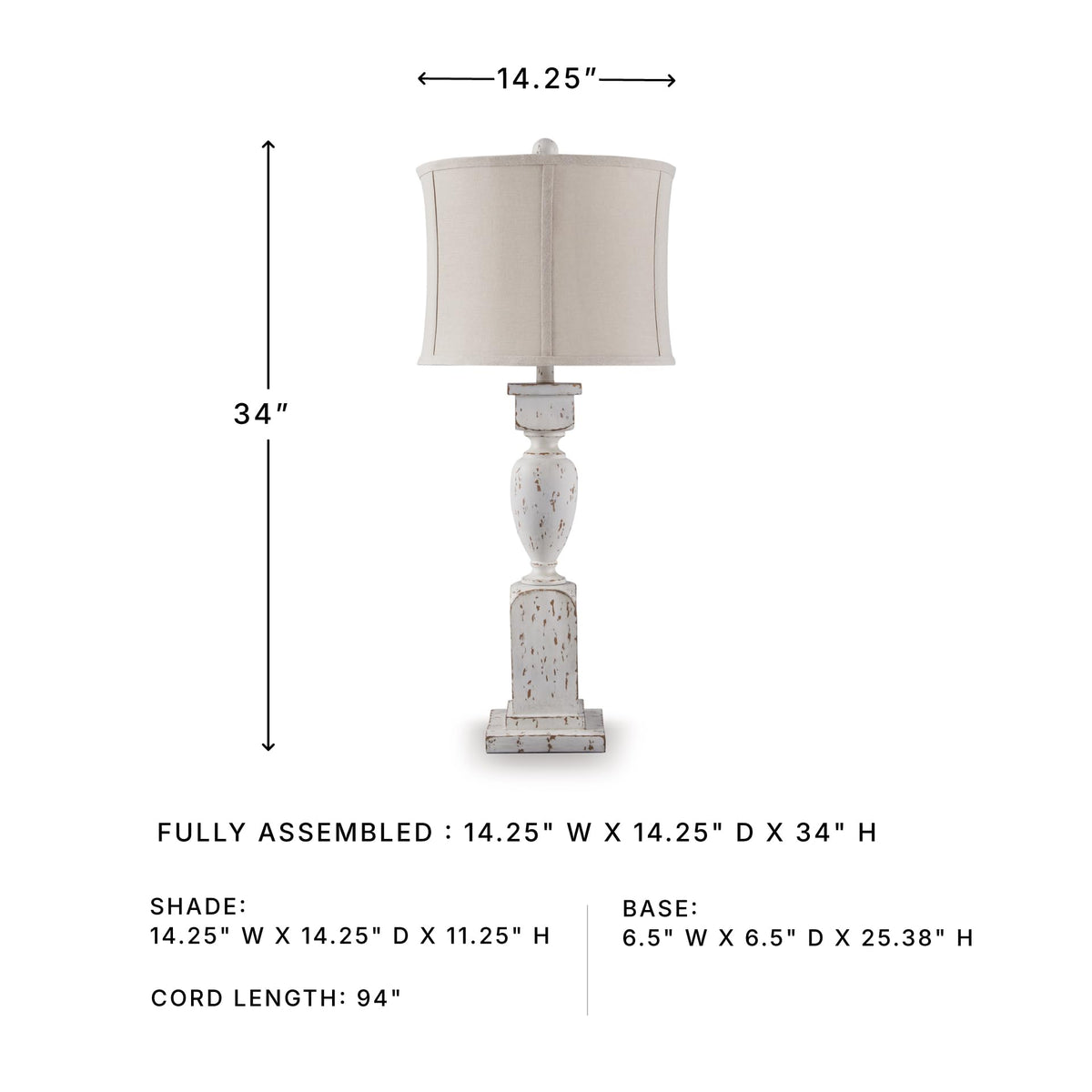 Madsbrook Table Lamp (Antique White / Table Lamp)