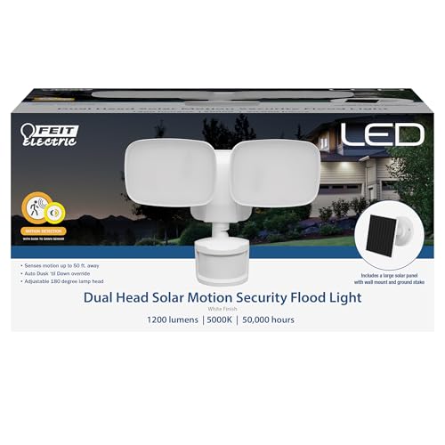LED Outdoor Security Floodlight (White / 1200 Lumens / Modern)