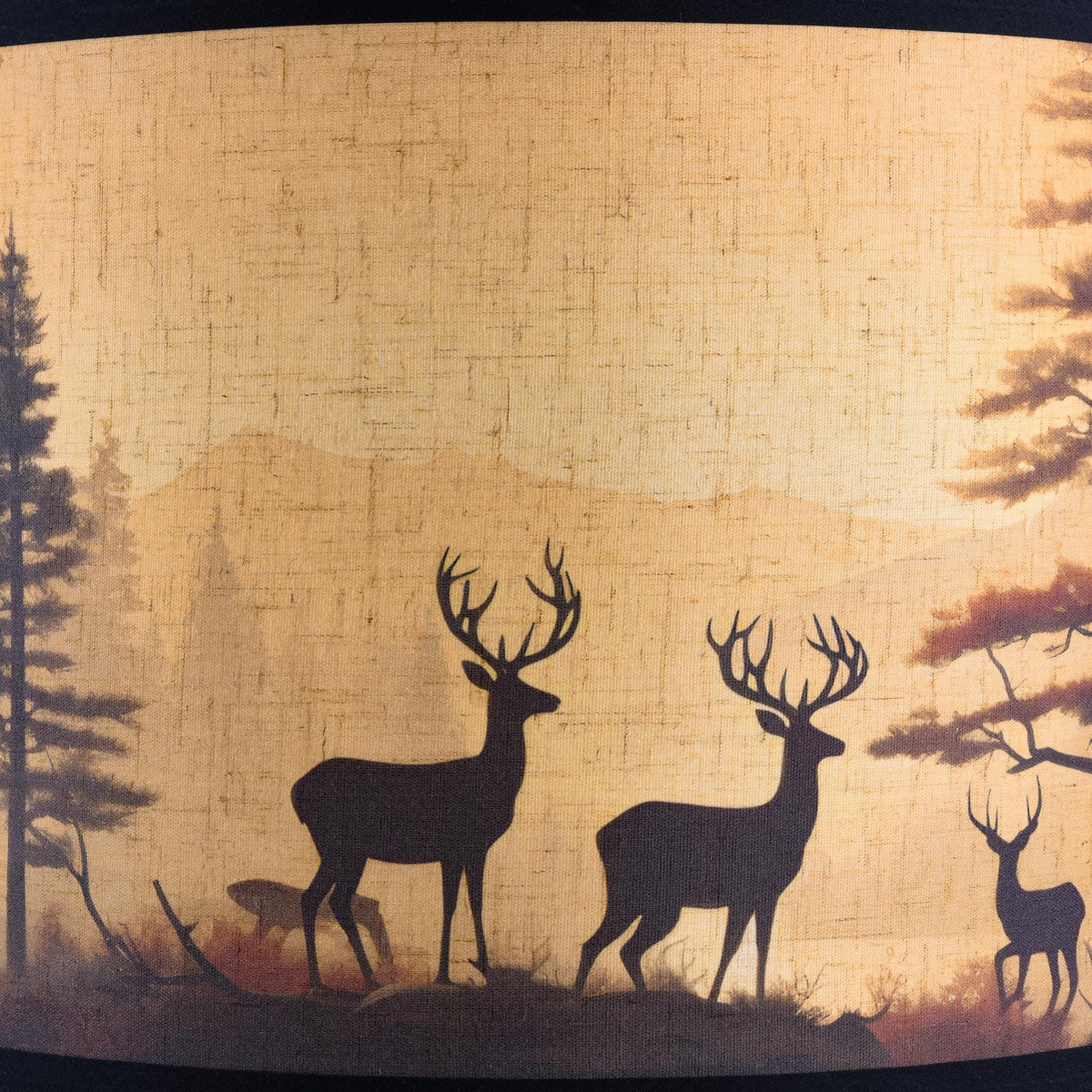 HD Printing Deer Drum Lamp Shade 13"x13"x10" Assembly Required Lampshade for Table Lamp (13*13*10 1 Pack / HD Printing Deer)