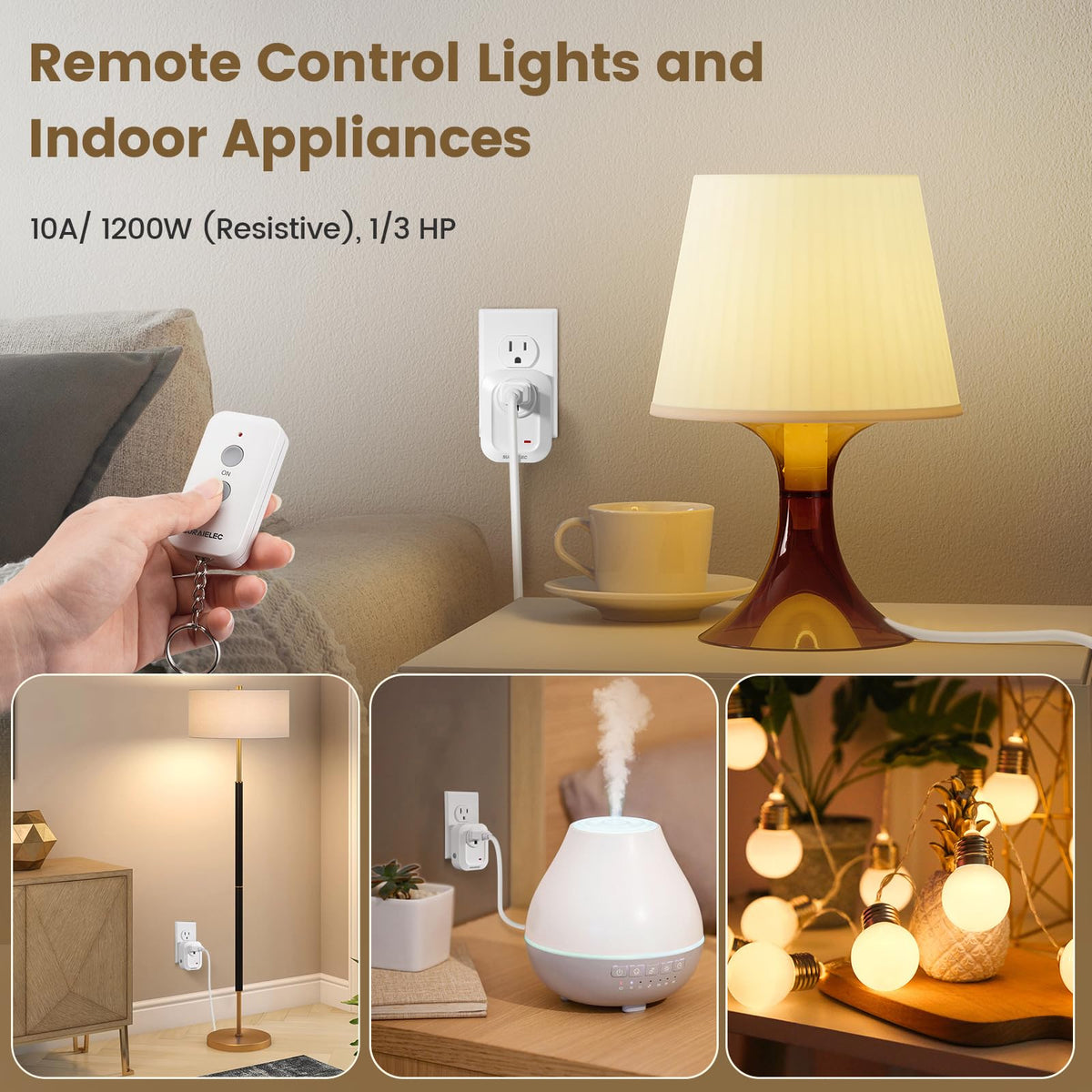 Remote Control Outlet Plug (1 Remote+1 Outlet)