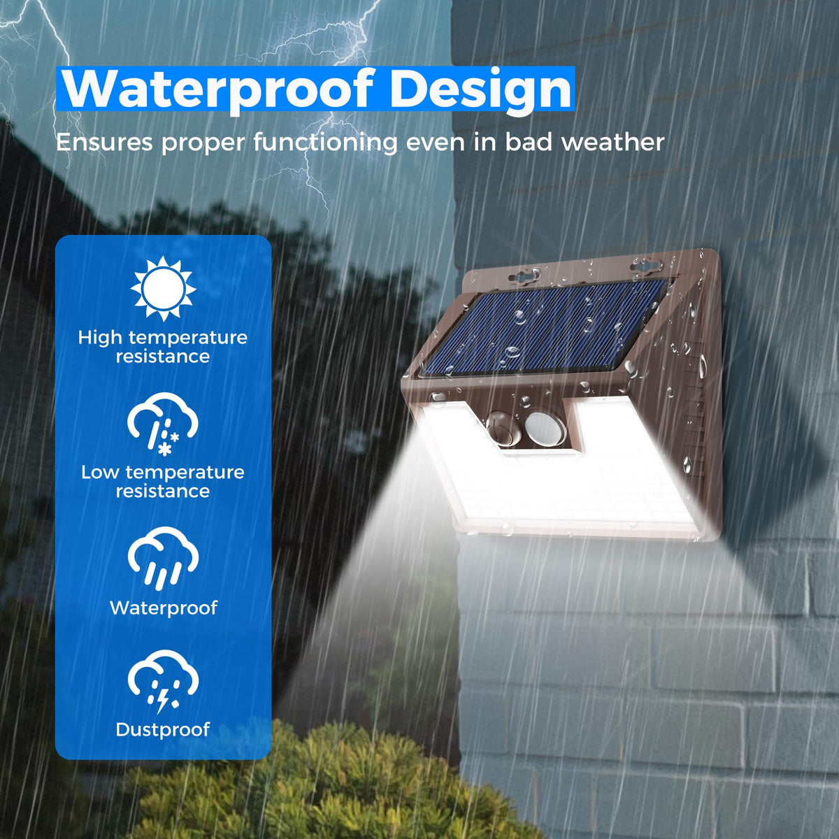 Solar Lights Outdoor Waterproof [12 Packs (12 Pack / Brown Frame)
