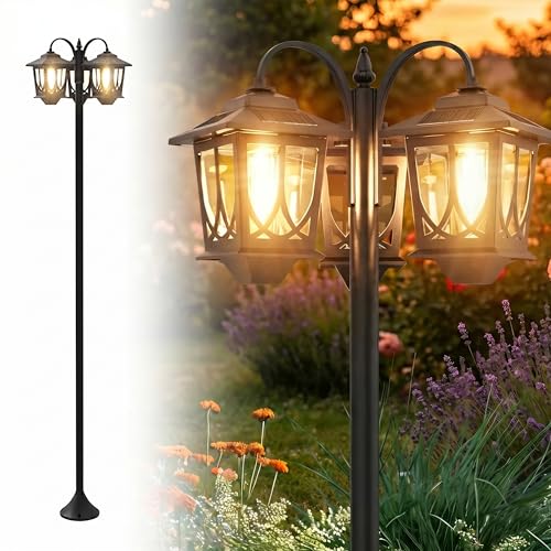 73” Solar Lamp Post Light Outdoor