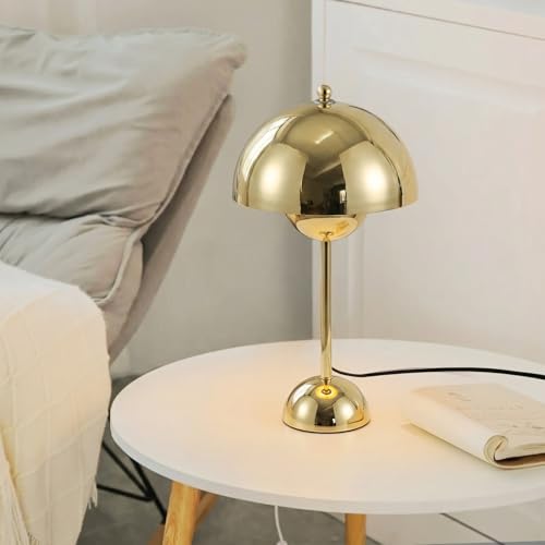 Creative Mid Century Modern Bud Table Lamp for Home&Office (Bright Gold)