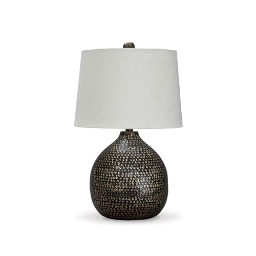 1 Piece Metal Table Lamp (White)