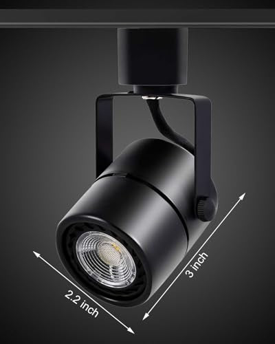 Track Lighting Heads 10W 4000K Cool White Dimmable Bright LED Track Lights Fixtures for Accent Retail Kitchen Artwork