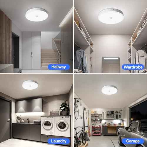 12000mAh Rechargeable Ceiling Light (White-6500K / 12000mAh)