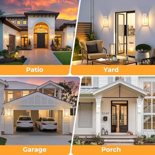 Plastic Dusk to Dawn Outdoor Wall Sconce White 4 (White)