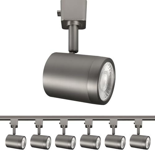 Charge 8010 LED Adjustable Track Head 5 (Brushed Nickel / H-Style 3-Wire (6 Pack))