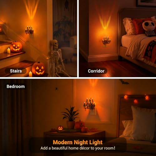 Night Lights Plug Into Wall (Halloween Chandelier / 1 Pack)