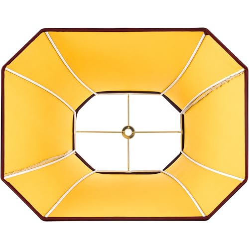 Burgundy Lamp Shade for Table Lamps (8 x 14 x 11 inches - 1 Pack / Burgundy)