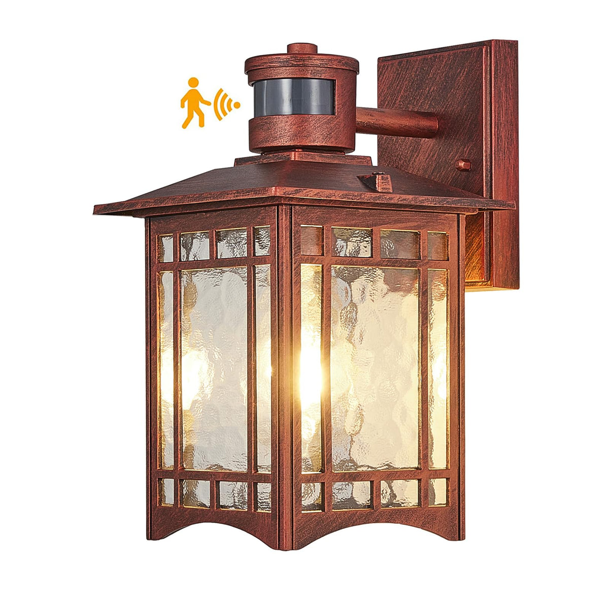 Dusk to Dawn Motion Sensor Outdoor Lights (Red)