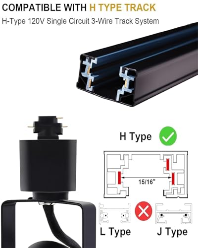 12 Pack LED Track Lighting Heads with Remote