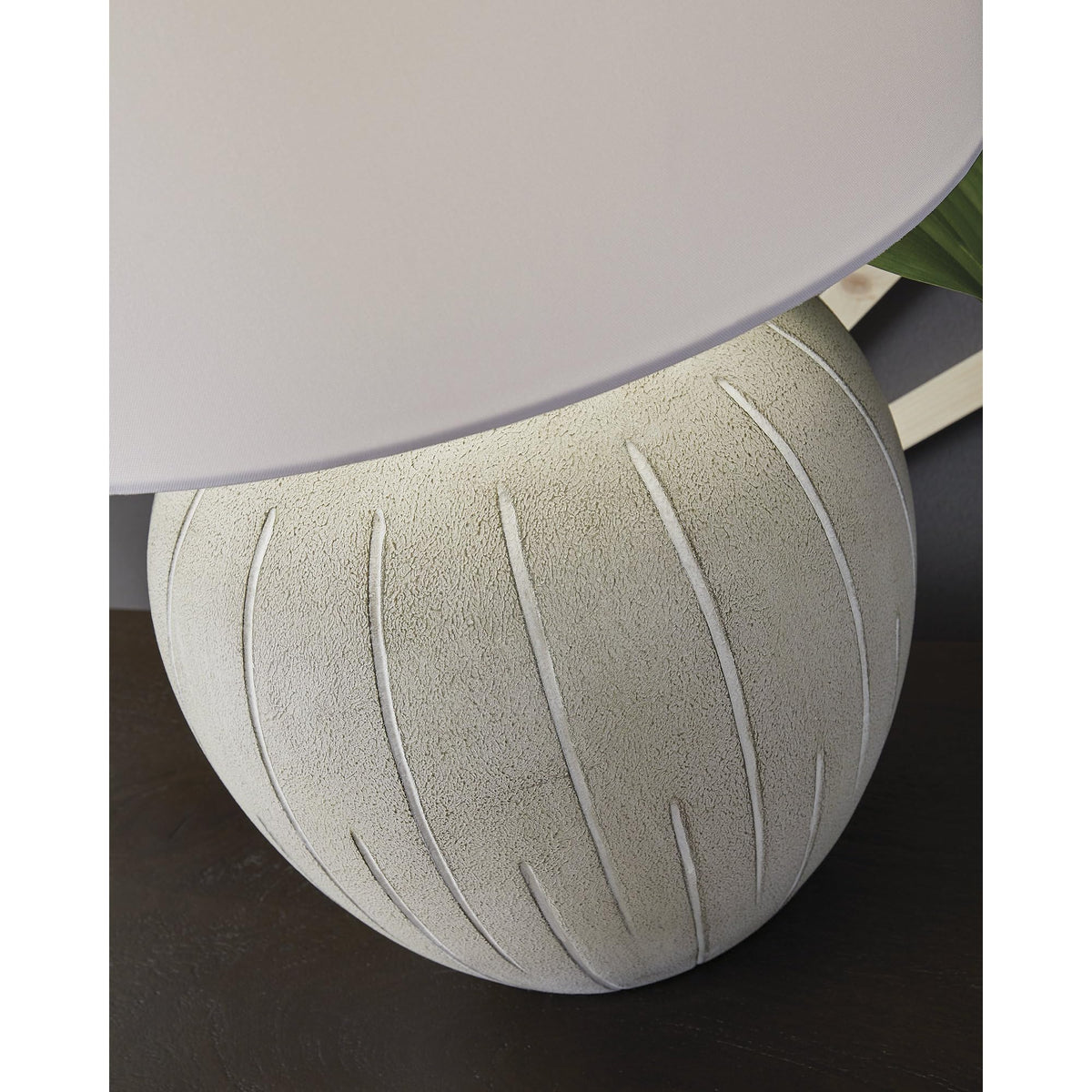 Living Room Table Lamp (Warm Gray)