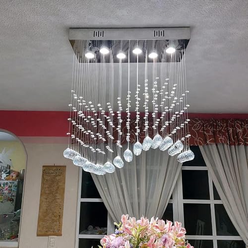 Modern Rain Drop Chandeliers for Kitchen Island Cafes Office