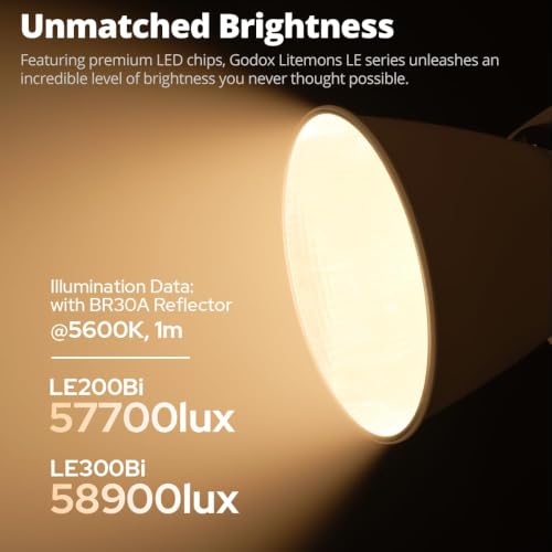 LE200Bi Godox Light 220W Bi (Black)