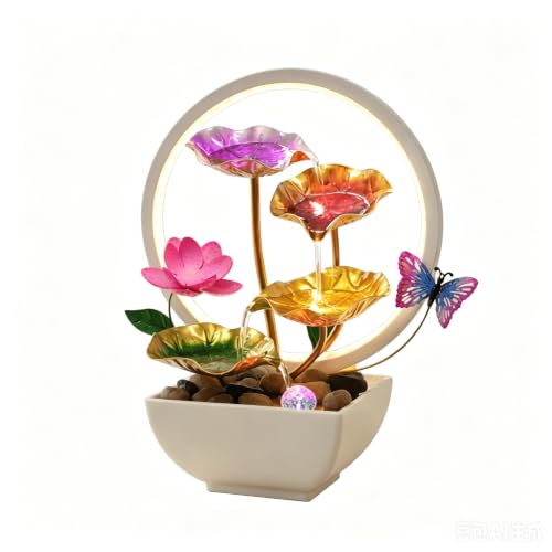 White Tabletop Water Fountain