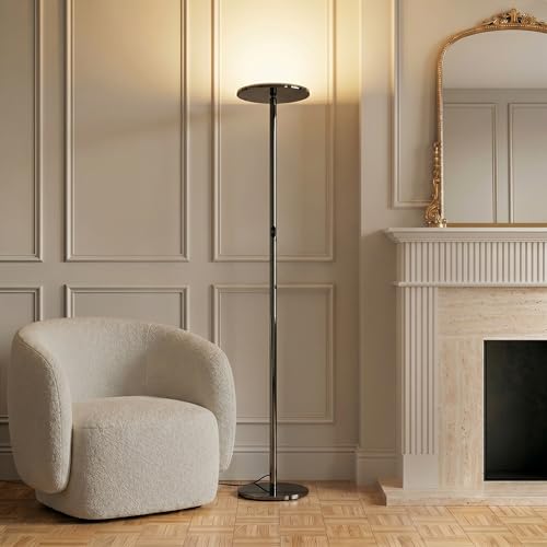 Sky LED Floor lamp (Shiny Gunmetal Black)
