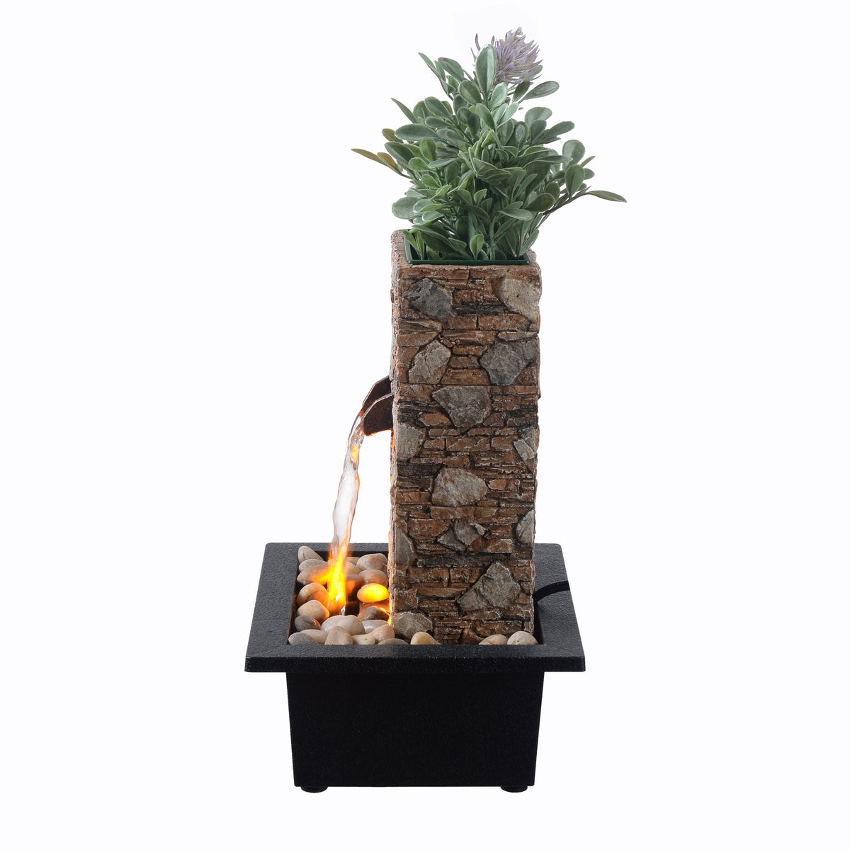 Tabletop Waterfall Fountain (Brown)