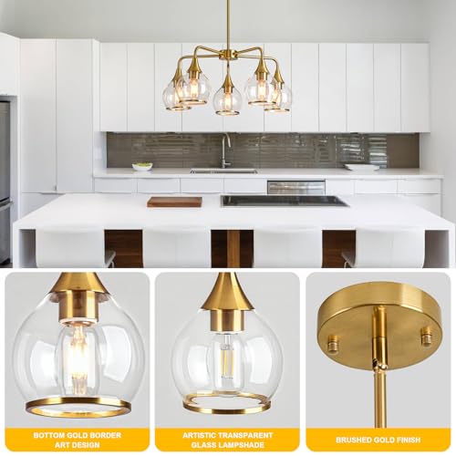 Island Light for Kitchen (Gold / 5-Light-A)