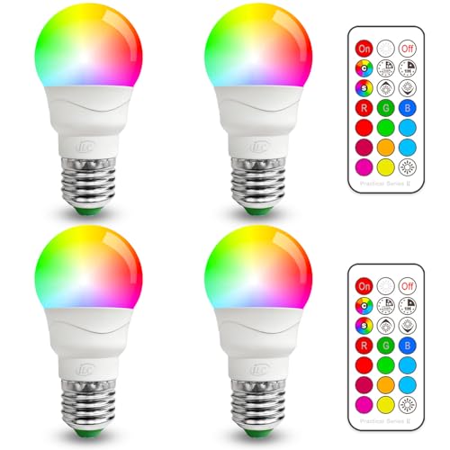 Color Changing LED Light Bulb (4 Count (Pack of 1))