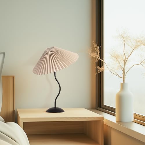 Small Pleated Table Lamp (Black)