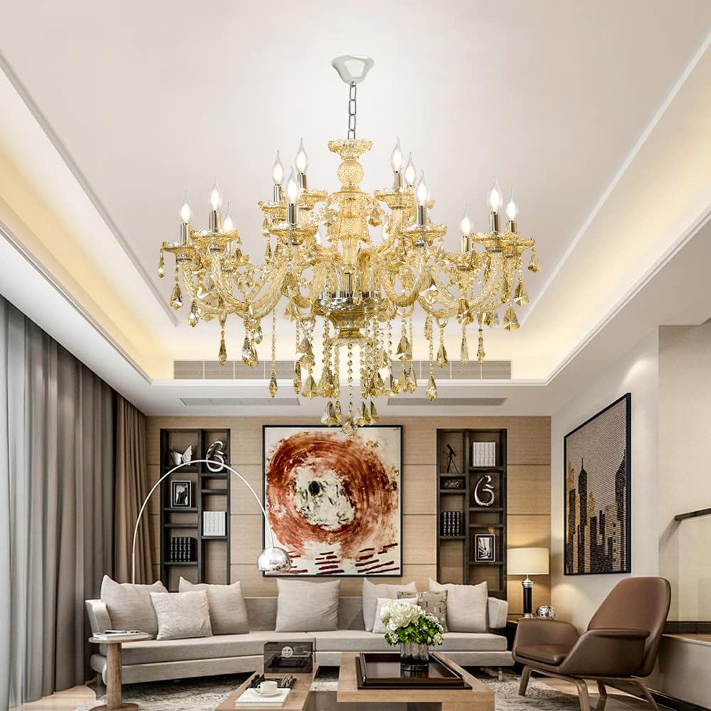 Luxury K9 Crystal Chandelier 15 Light (15 Lights)