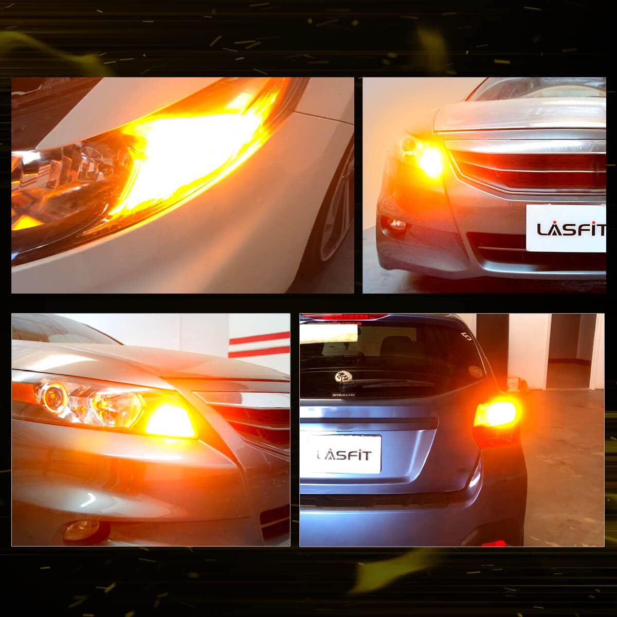 PWY24W LED Bulbs Turn Signal Light PW24W Amber Built in Resistor (Amber / PW24W/PWY24W)