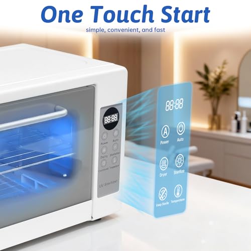 24L Large Capacity Nail Tool Cleaning Machine with LED Time Display (24L)