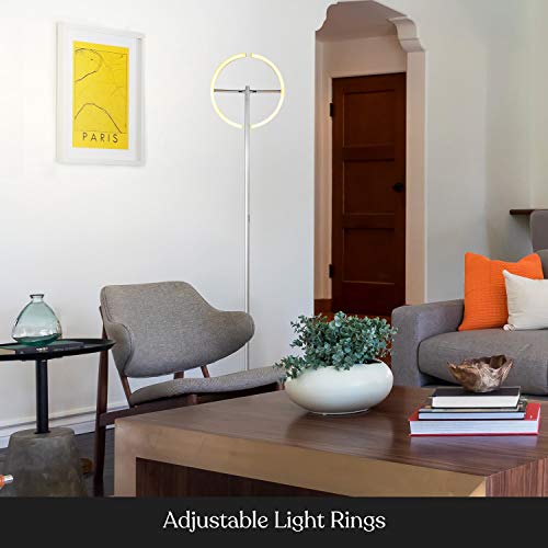 Halo Split Floor Lamp (Platinum Silver)