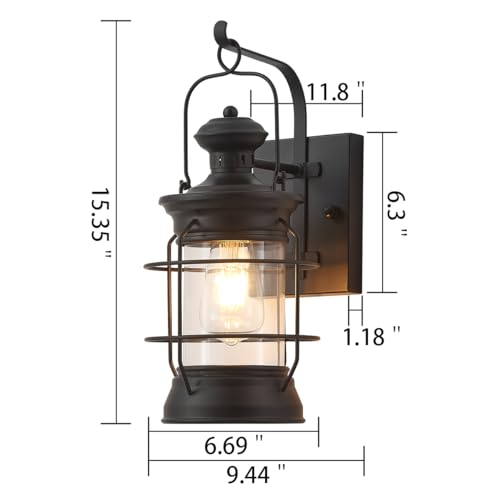 Black Farmhouse Wall Sconce (YL6043S)