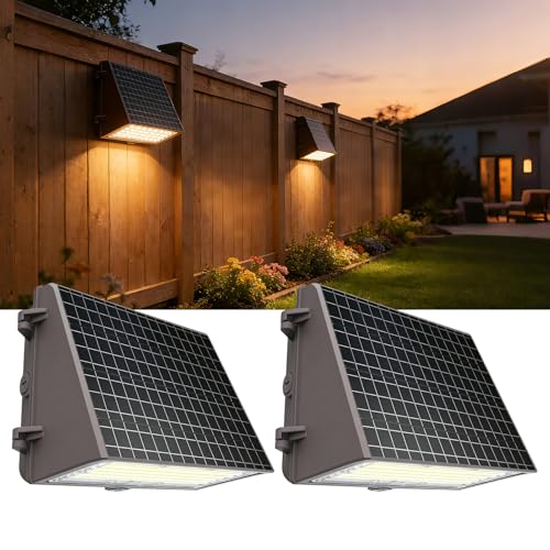 2 Pack Solar Sconce Lights Outdoor