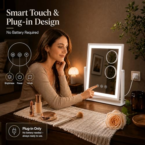 LED Vanity Makeup Mirror with Lights for Women and Mom