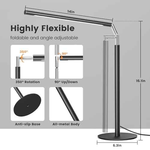 Metal LED Desk Lamp (Black)