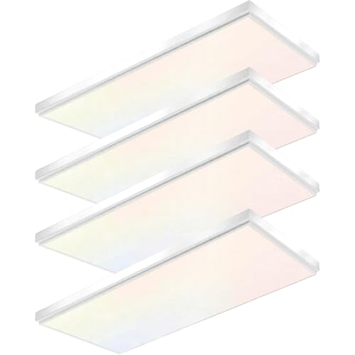 2'x4' 5500 Lumen 4 Pack LED Flat Panel (White 4 Pack / 2x4 Feet)