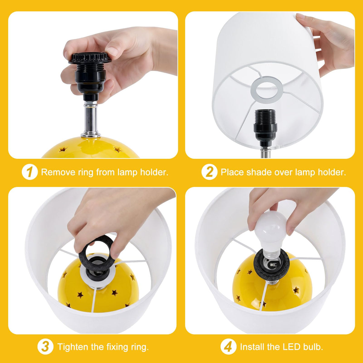 Small Table Lamp (Yellow)