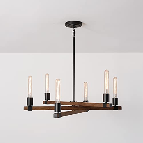 60546 Walken 6 (Matte Black, Faux Wood)