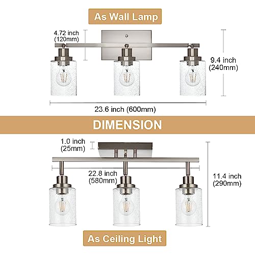 3 Light Rotatable Track Lighting Kit (Brushed Nickel / 3-Light)