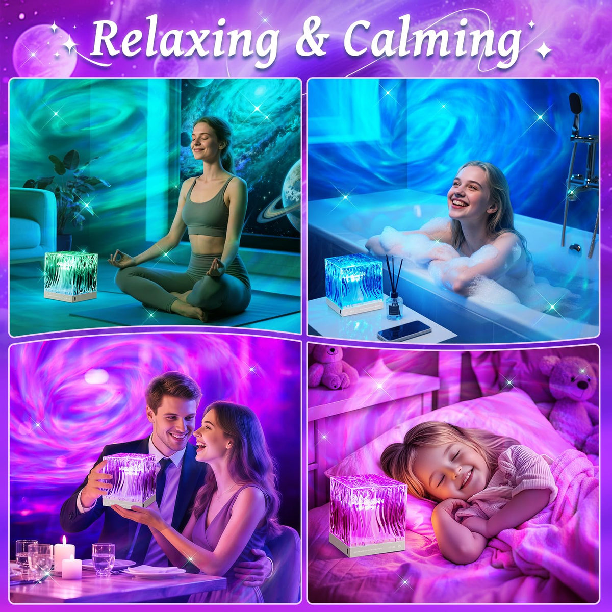 Galaxy Projector for Bedroom (Purple)