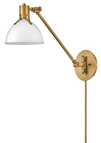 Argo Medium Swing Arm Wall Sconce (Polished White)