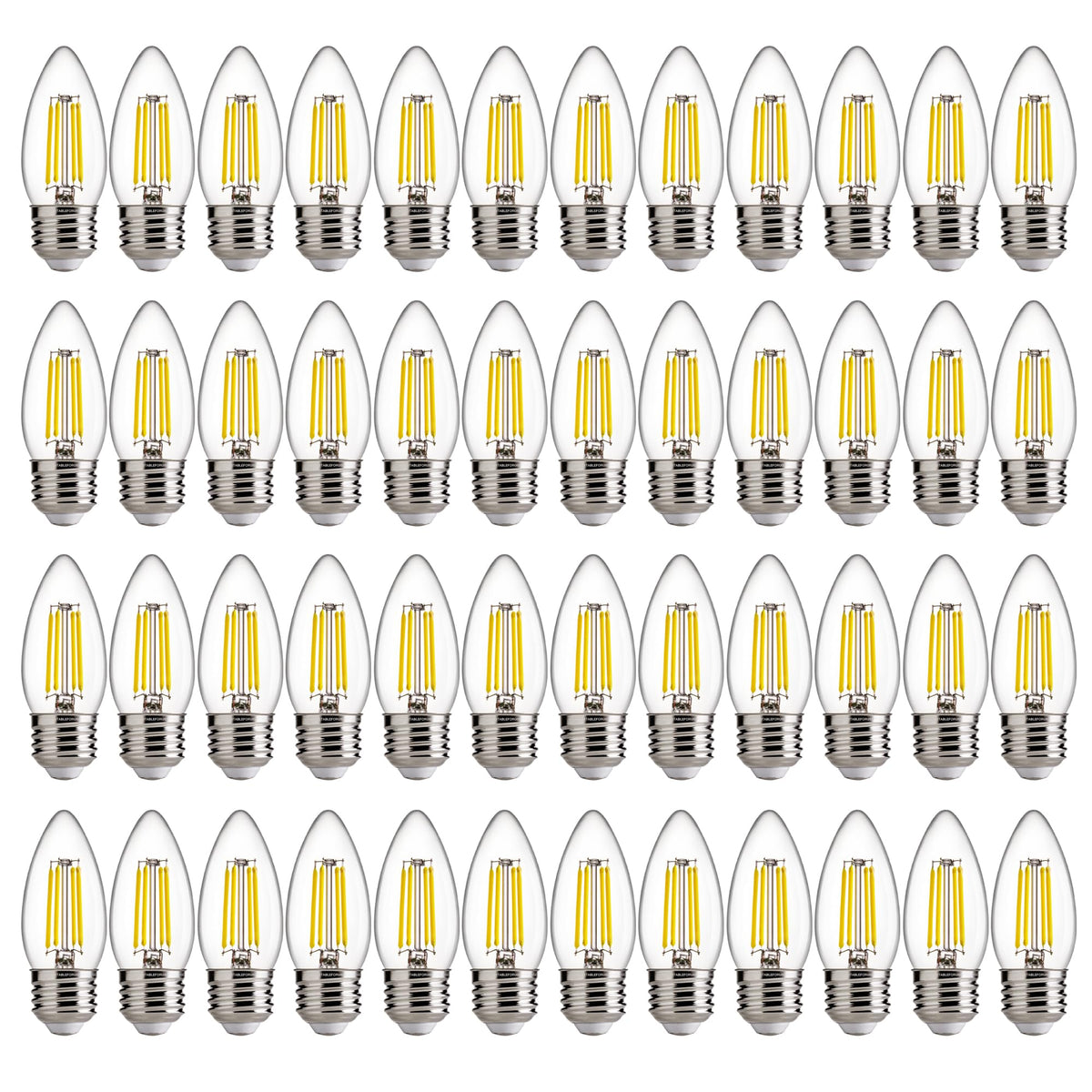 B11 E26 LED Chandelier Light Bulbs (60w Daylight 550lm / 48 Count (Pack of 1))